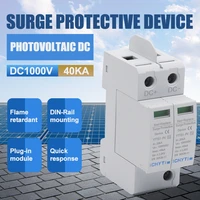 surge protective device spd dc 2p 600v 1000v 20ka40ka surge protection surge arrester house din rail solar surge protector