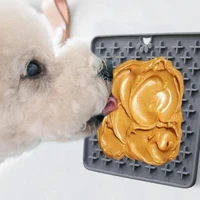 silicone dog feeding lick pad dog mat for dogs cats slow food bowls pet feeding food bowl safety slow feeders treat dispensing