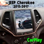 8 ГБ + 128 ГБ Автомобильный мультимедийный плеер GPS для JEEP Cherokee 2013-2018 tesla style 10,4 дюймов Навигация стерео беспроводной CarPlay 8 ядер