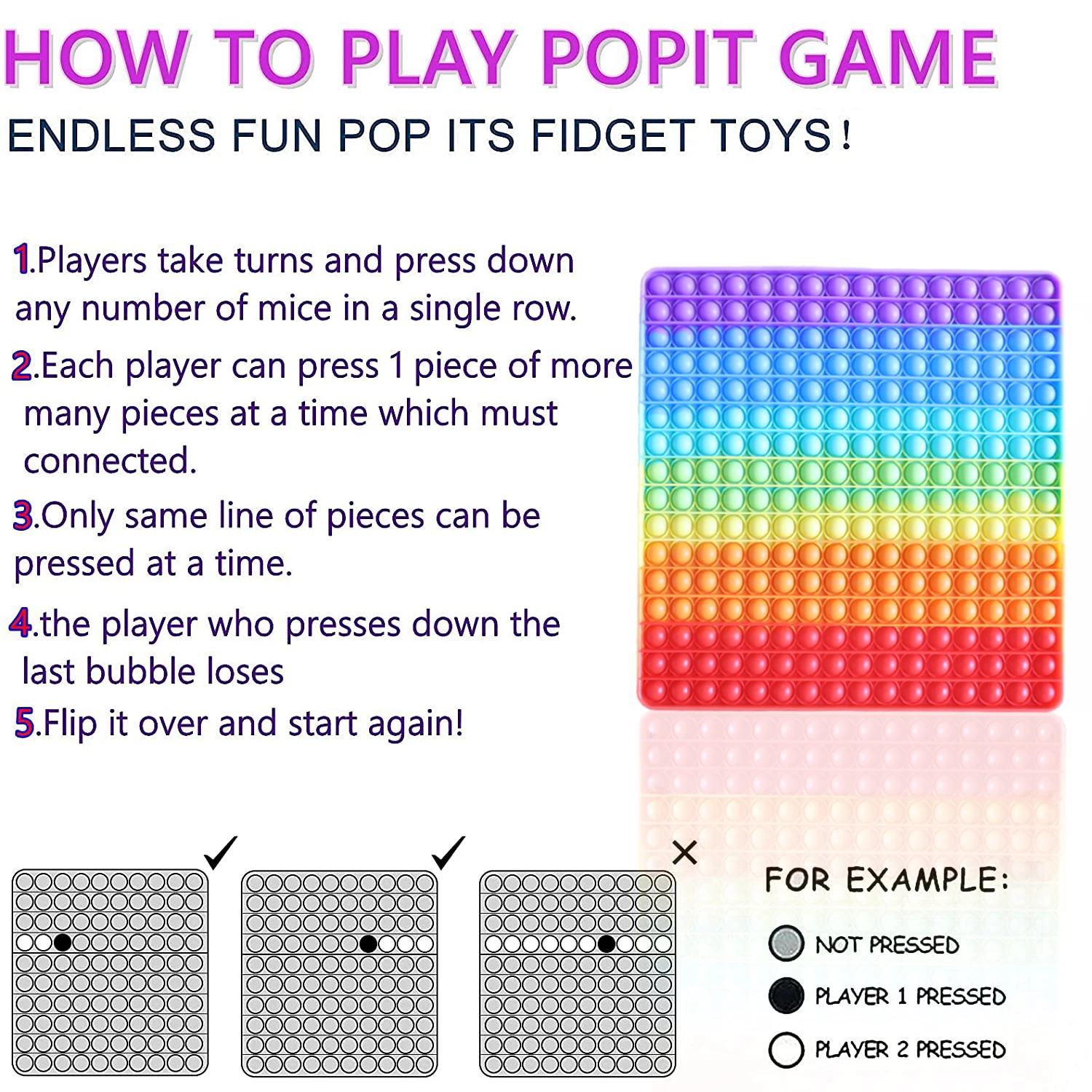 Игрушка антистресс для взрослых и детей силиконовая игрушка снятия стресса 30