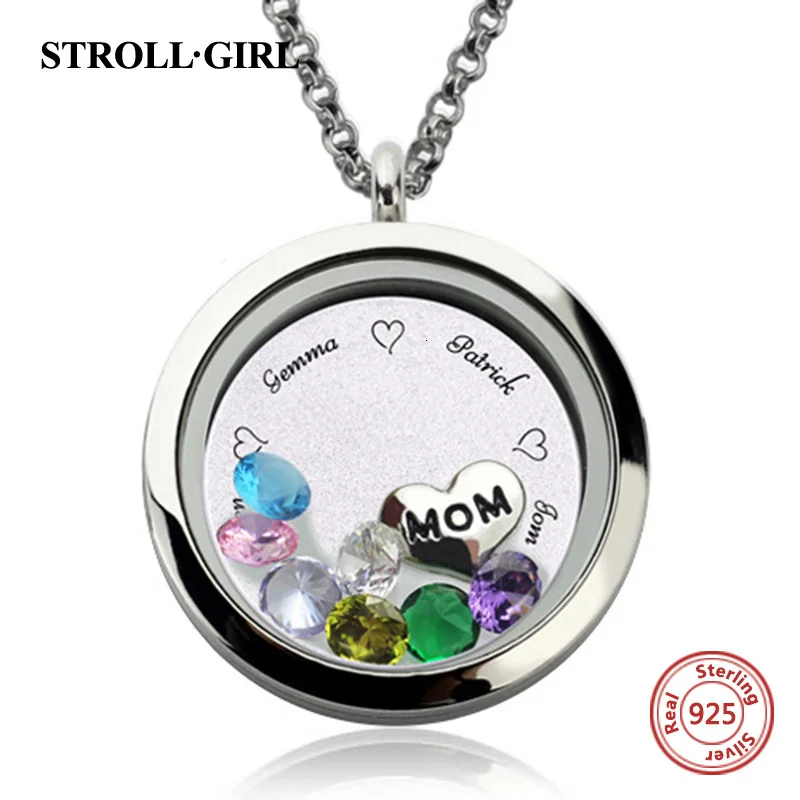 Strollgirl 925 пробы Серебряный персонализированный настраиваемый гравированный