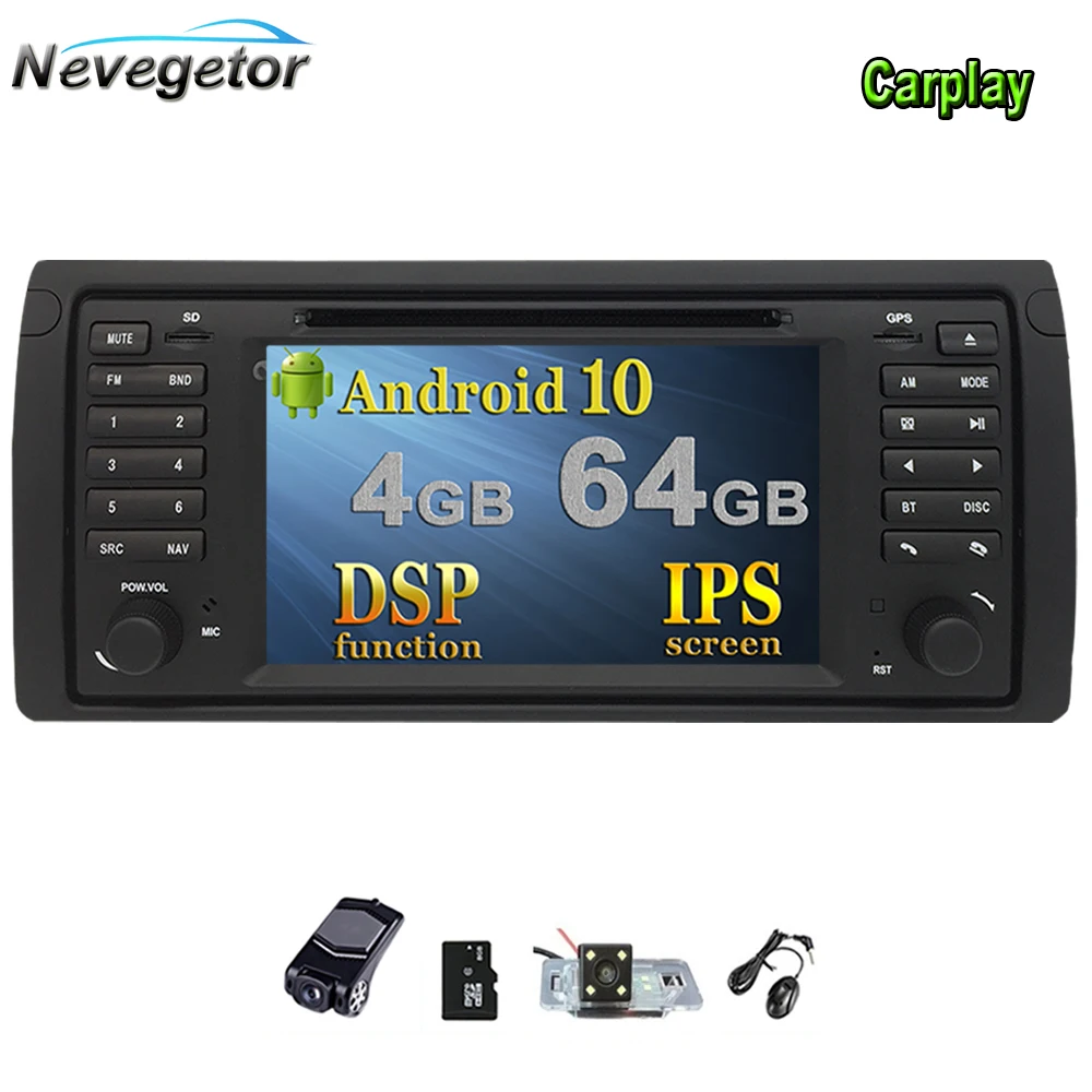 Автомобильный DVD-плеер для BMW E53 X5 M5 Android 10 GPS-навигация стерео IPS экран