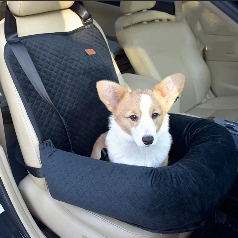 

2 In 1 Pet Dog Carrier Folding Car Seat Pad Foldable Dog Car Seat Hammock Bed Waterproof Carriers Dog Seat Front Seat Basket Bag