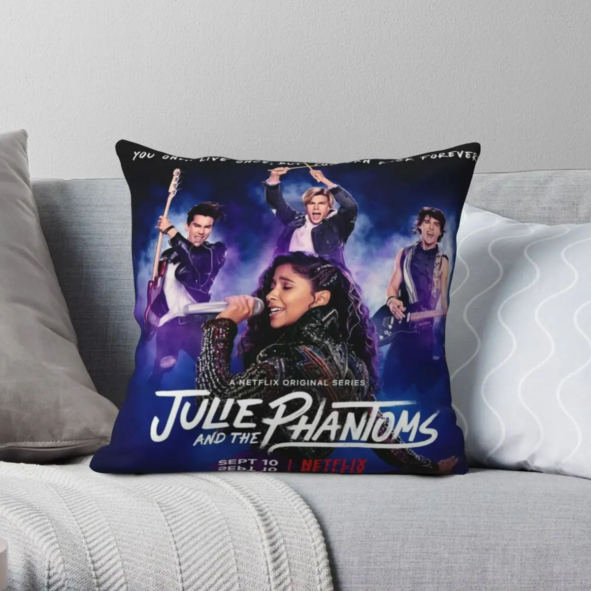 

Julie And The Phantoms Pillowcase Polyester Linen Velvet Pattern Zip Decor Home Cushion Case