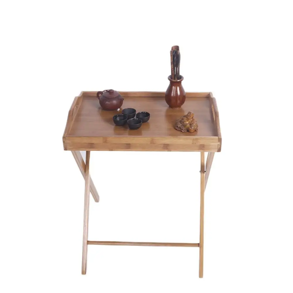 

Foldable Bamboo Wood Bed Tray Table Breakfast Laptop Desk Eating Table For Sofa Bed Table Picnic Home Outdoor Shipping