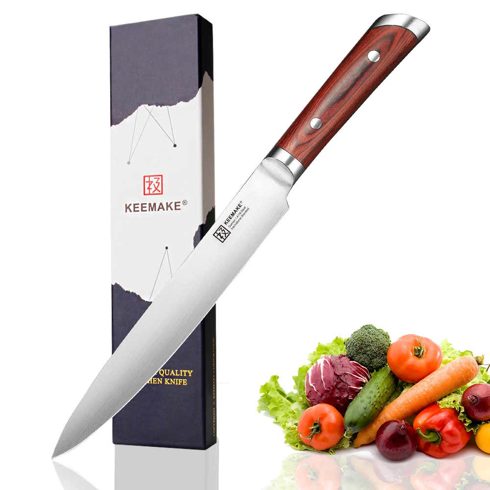 KEEMAKE изысканный поварской нож немецкий 1 4116 стальной лезвие кухонные ножи Набор