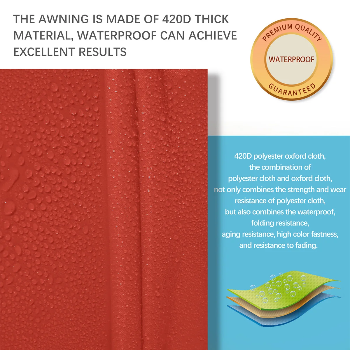 Садовый террасный навес водонепроницаемый тент для плавания прямоугольная