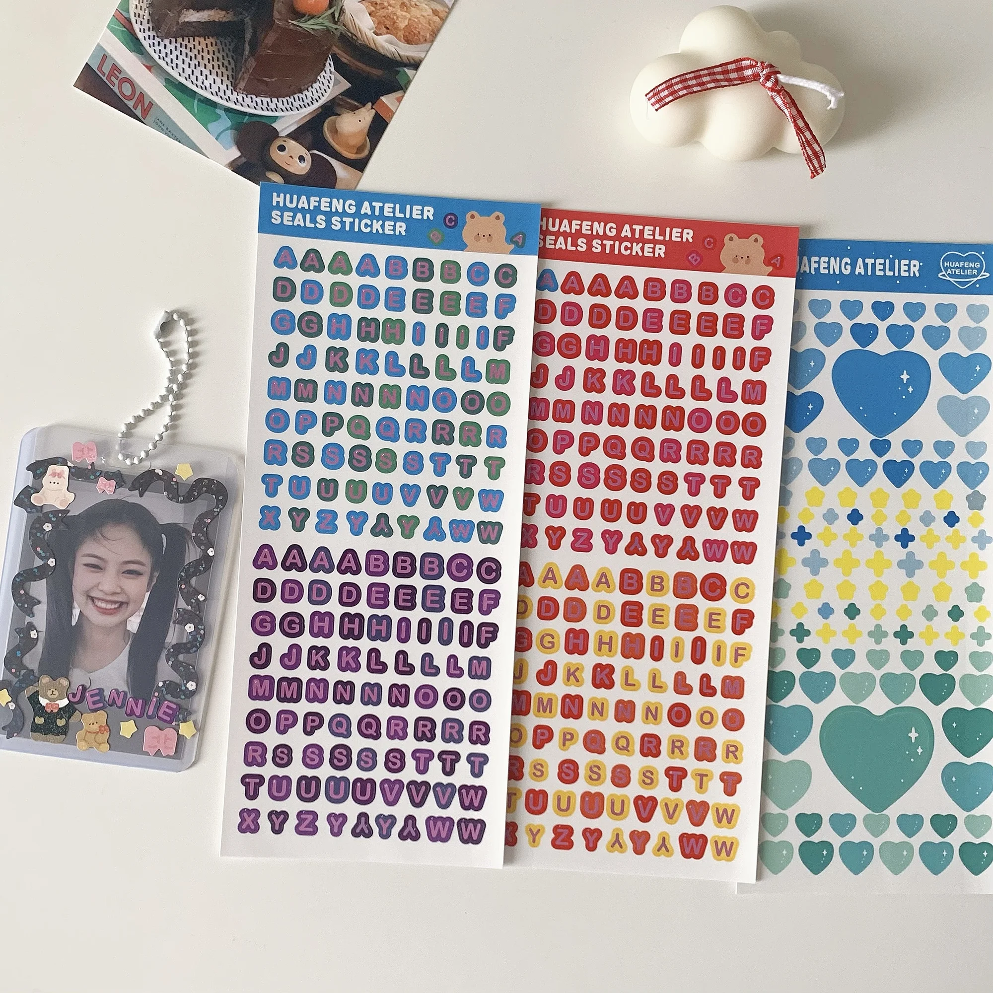 

1Pc Alphabet Multiple Creative Sticker Color Letter Love Decoration Material Sticker Scrapbooking Stationery School Supplies