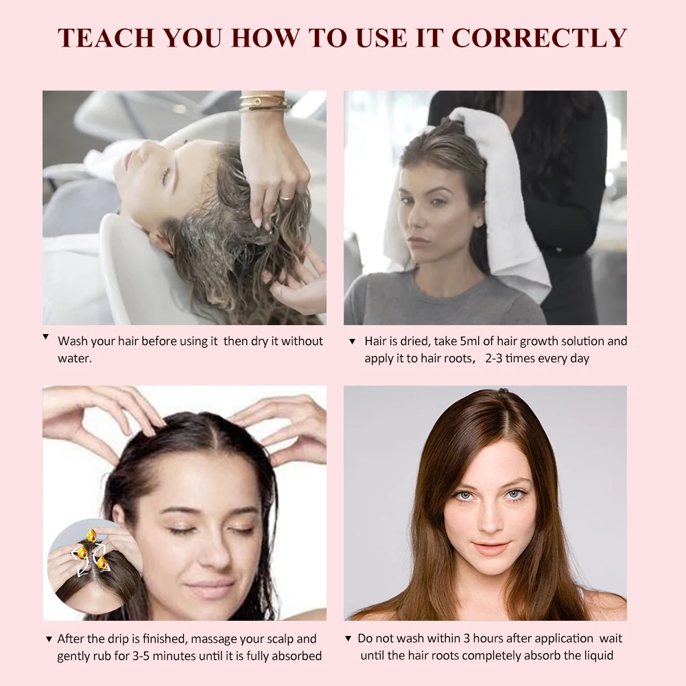 Быстрое эфирное масло для роста волос уход за волосами Питательный раствор