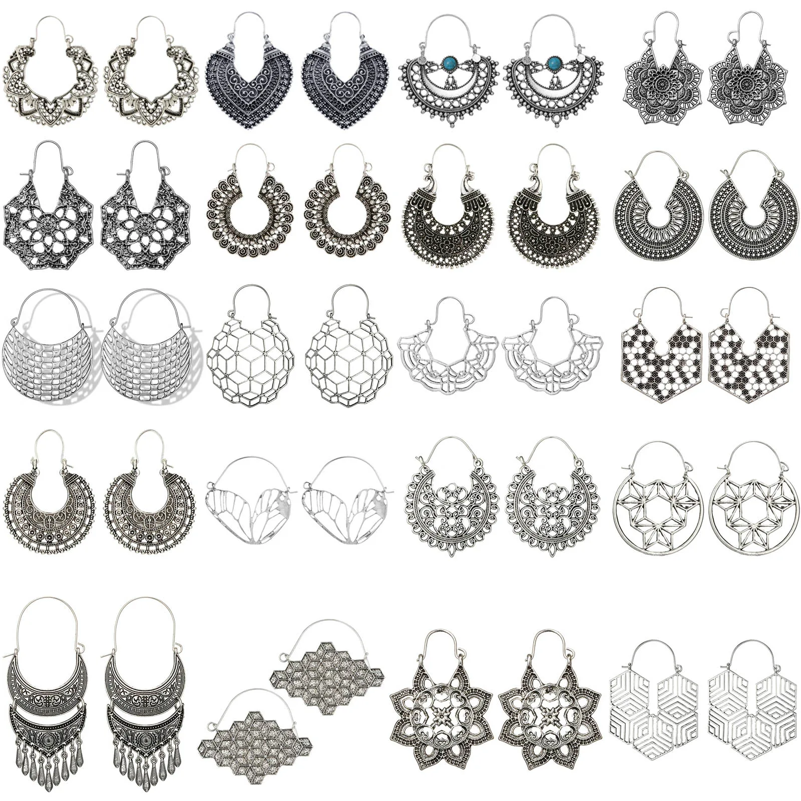 Модные Индийские этнические Драгоценности металлическая подвеска с кисточкой