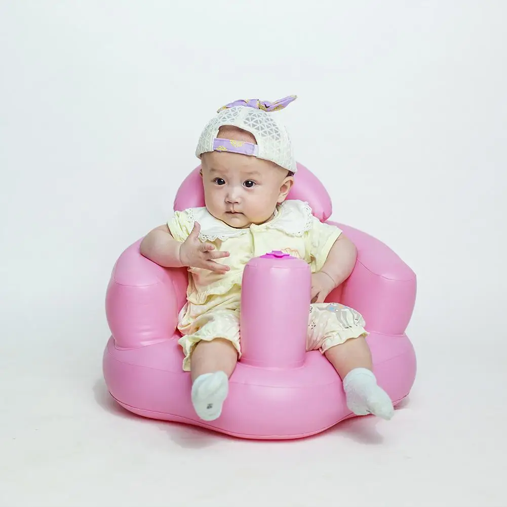 

Multifunctional Inflatable Sofa Inflatable Seat BB Dinner Chair Portable Bath Stool Baby Learning Seat Inflatable Bath Chair