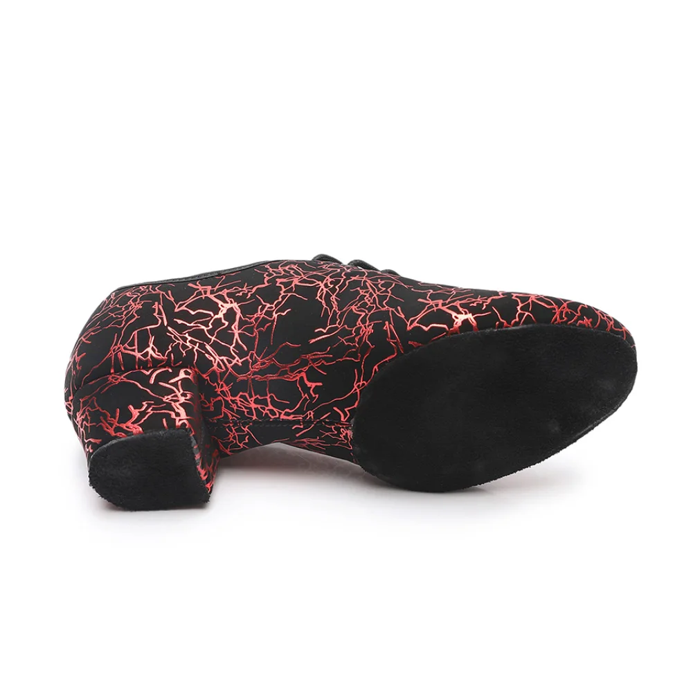 HROYL Новый Обувь для танцев Для мужчин на низком каблуке латинские танцы бальный