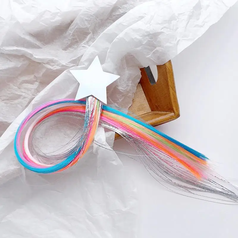 2020 трендовая Новинка цветной парик заколка для волос модная Корейская принцесса