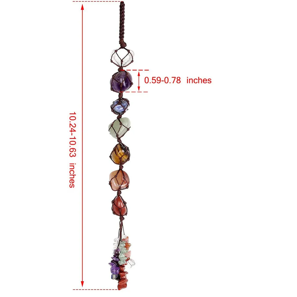 Украшение для рождества 7 чакр подвеска из драгоценных камней украшение по