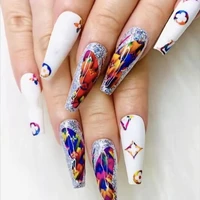 2021 new 3d nail art stickers bohemia coroful butterfly style nails stickers for nails sticker decorations manicure z0346