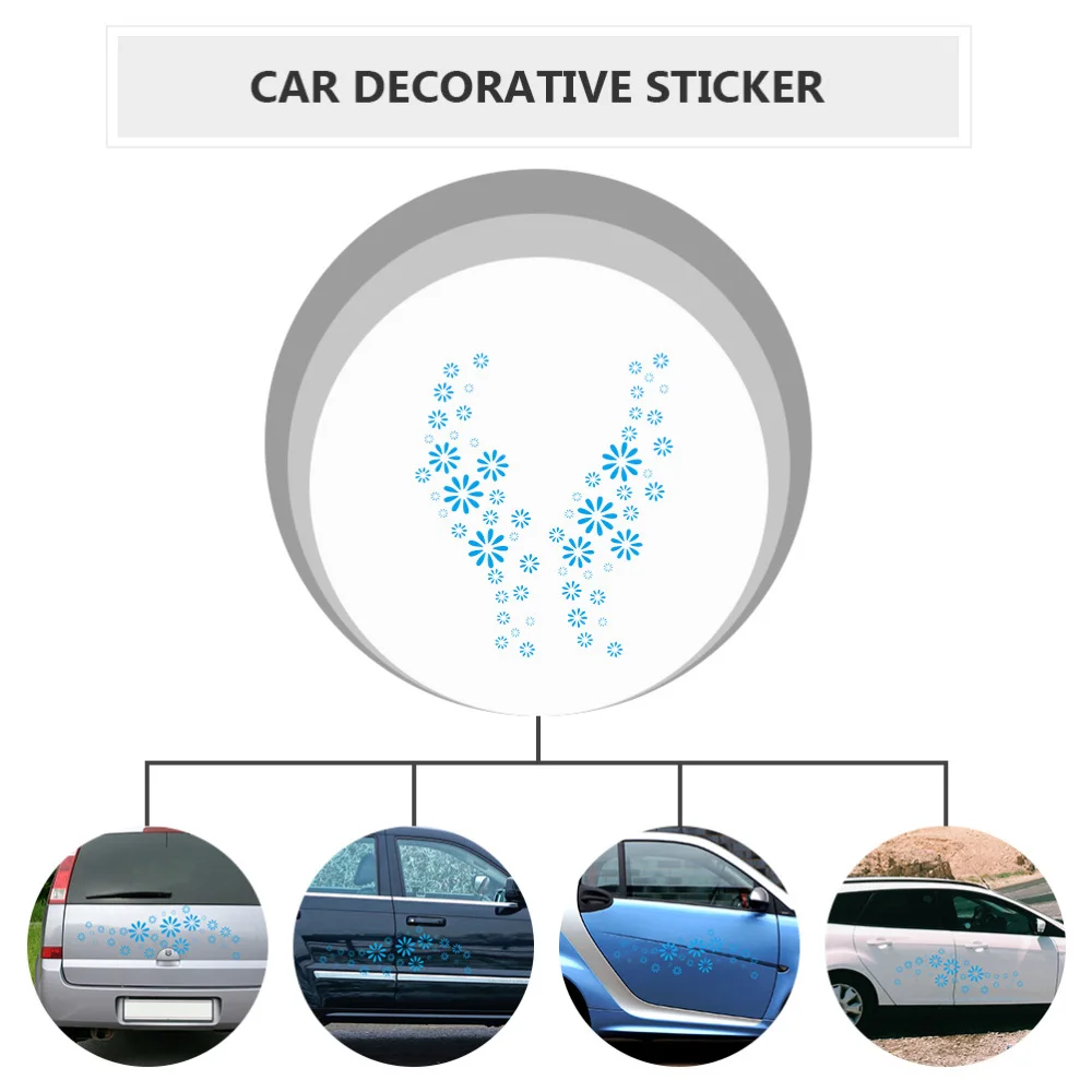 

2pcs PVC Decorative Sticker Practical Car Body Decal Simple Home Sticker