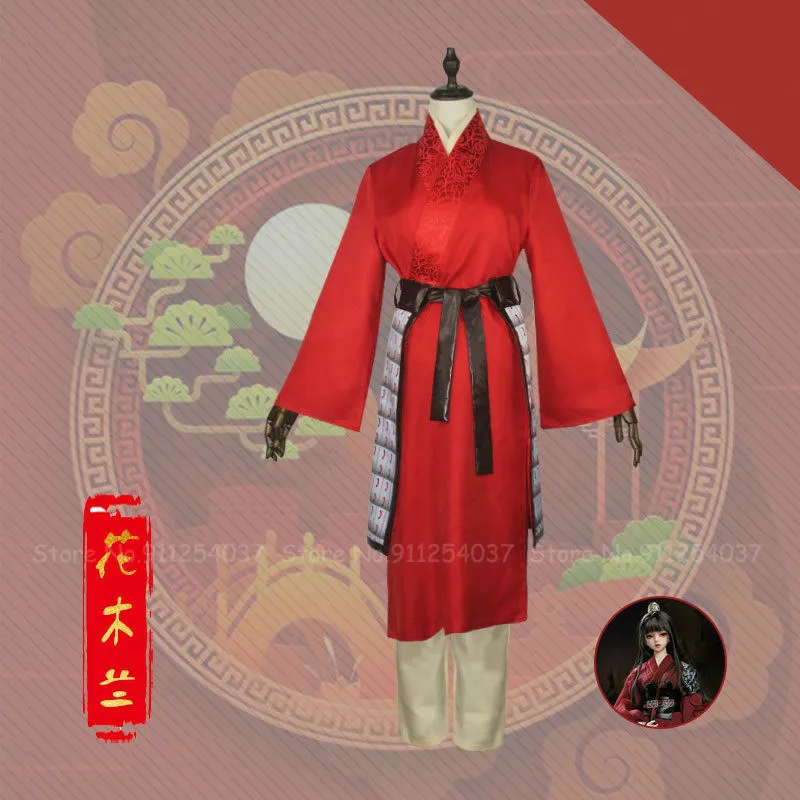 Женская Китайская красная одежда ханьфу костюм для косплея по мотивам фильма Хуа