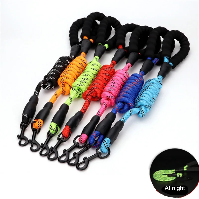 Поводок для собак 1 5 м большой собаки рефлективные веревки прогулок занятий