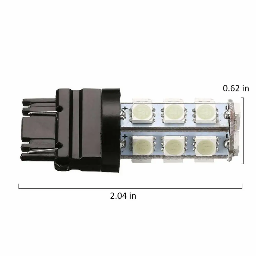 4 шт. T25 супер яркий 5050 SMD Синий светодиодный резервный автомобильный светильник s