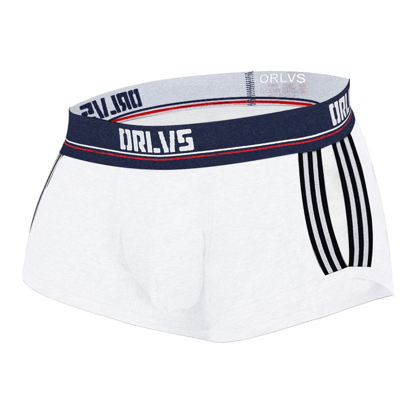 ORLVS Брендовое Мужское нижнее белье мужские сексуальные боксеры cueca masculina дышащие Ropa Interior hombre мужские трусы-боксеры calzoncillo hombre