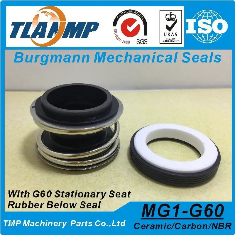 CA-SIC-NBR MG1-12(MG1/12-G60) 109-12, MB1-12 механические уплотнения burgmann для водяных насосов с стационарным сиденьем G60, резиновые уплотнения - Цвет: CA-SIC-NBR