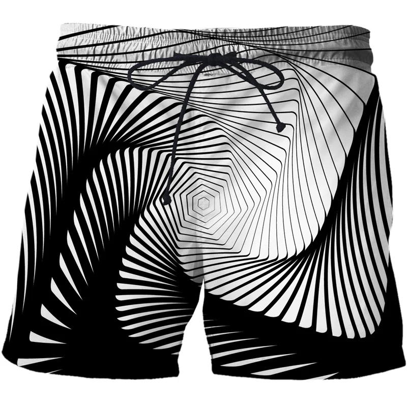 Hot selling Summer Shorts rotate vertigo Sports Shorts 3d printed men/women harajuku Swimming trunks Beach Shorts board pants
