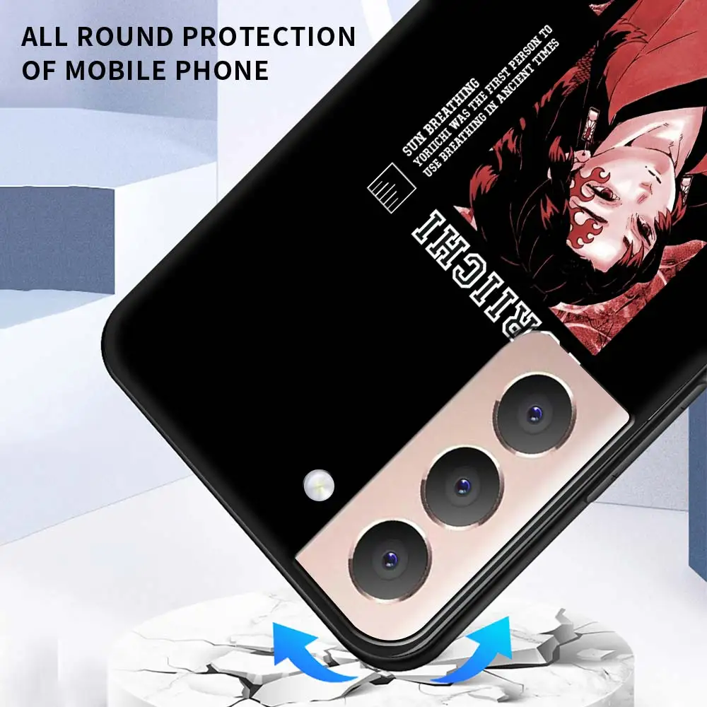 

Silicone Case Coque For Samsung Galaxy S21 Ultra S20 FE 5G S10e S10 S8 S9 S20 Plus S7 Demon Slayer Kimetsu No Yaiba Cover Fundas