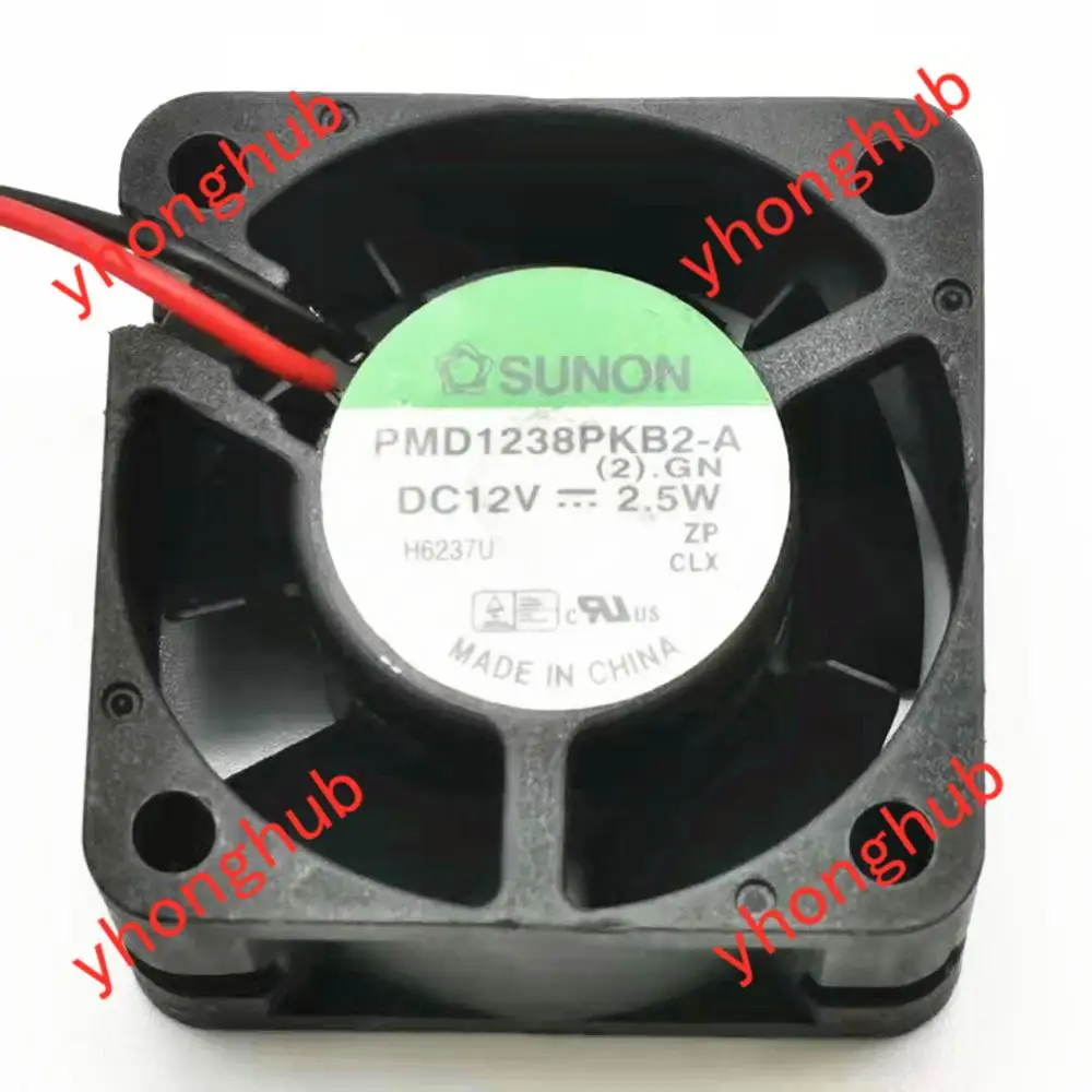 SUNON PMD1238PKB2 A Сервер охлаждающий вентилятор AC/DC 12V 2 5 W 38x38x20 мм провода|Кулеры и