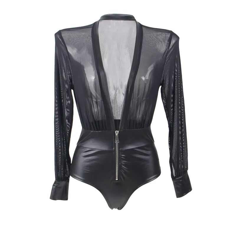 Comeonlover Body Blanc Femme размера плюс женский сексуальный прозрачный сетчатый топ с