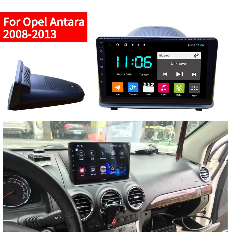 2Din Android 10.0 Car Navigation GPS Multimedia Player Recorder For Opel Antara 2008-2013 Autoradio Stereo Head Unit DSP Carplay |
