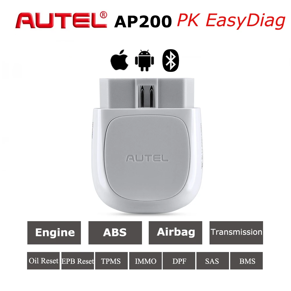 Autel AP200 все системы OBD диагностический инструмент автоматический считыватель кодов сканирующие инструменты автомобильный диагностический инструмент Автомобильный сканер PK Maxicom MK808