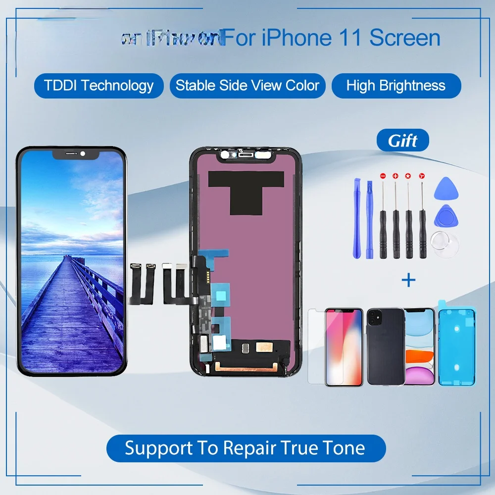 

Grade EK Incell For iPhone 11 LCD Display 3D Touch Screen Digitizer Assembly Replacement For iPhone11 Parts With Gift