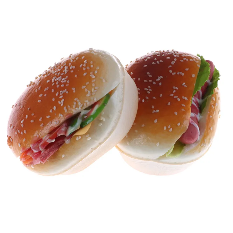 Мягкие гамбургеры искусственный мягкий хлеб торт детская игрушка медленно