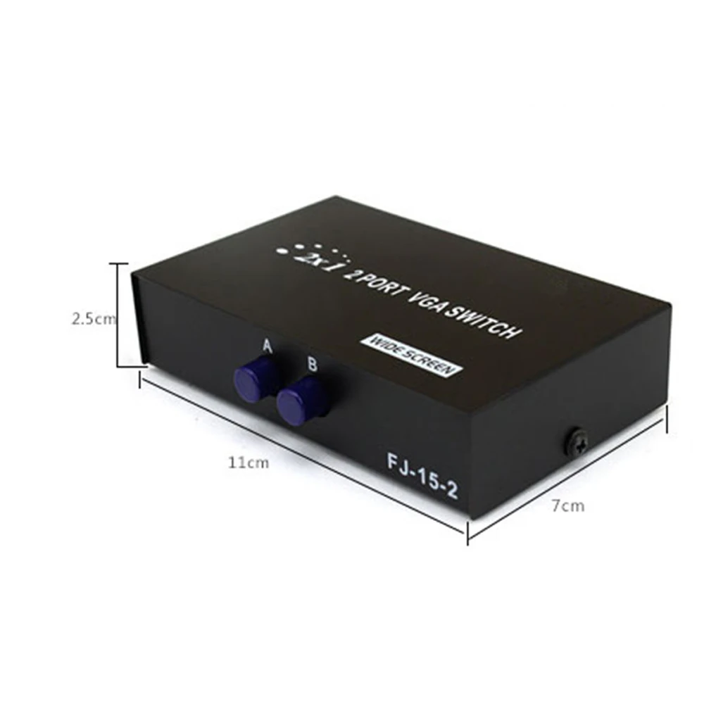 

2 Port TV Wide Screen Video Switching Monitor 2 in 1 out 2 Port VGA Switch