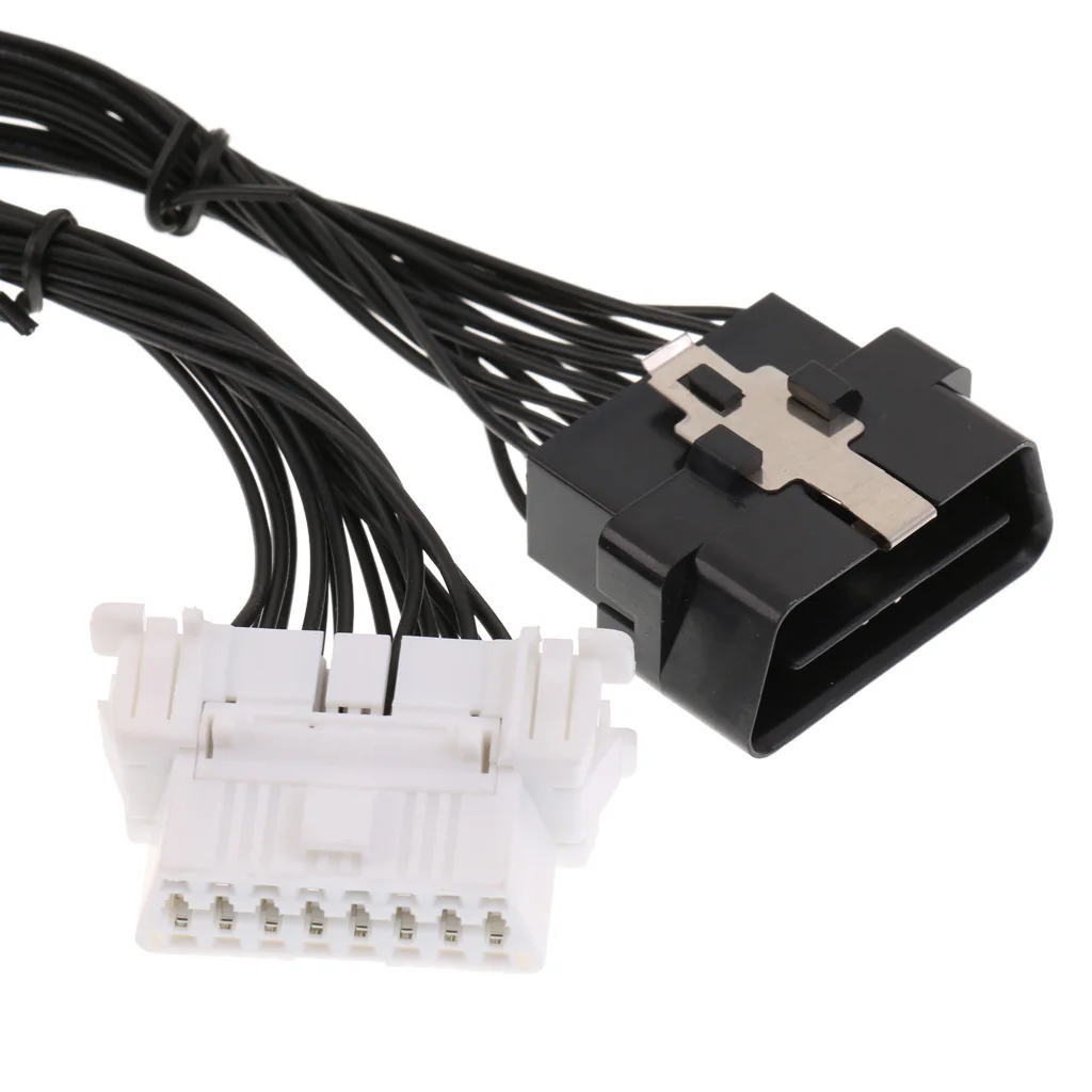 

1 to 2 Interface OBD2 OBDII M to F Extension Conversion Cable Splitter Cord High Performance