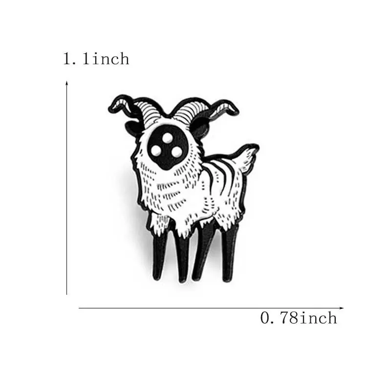 1 шт. эмалированная застежка для воротника сумки с абстрактным тремя глазами