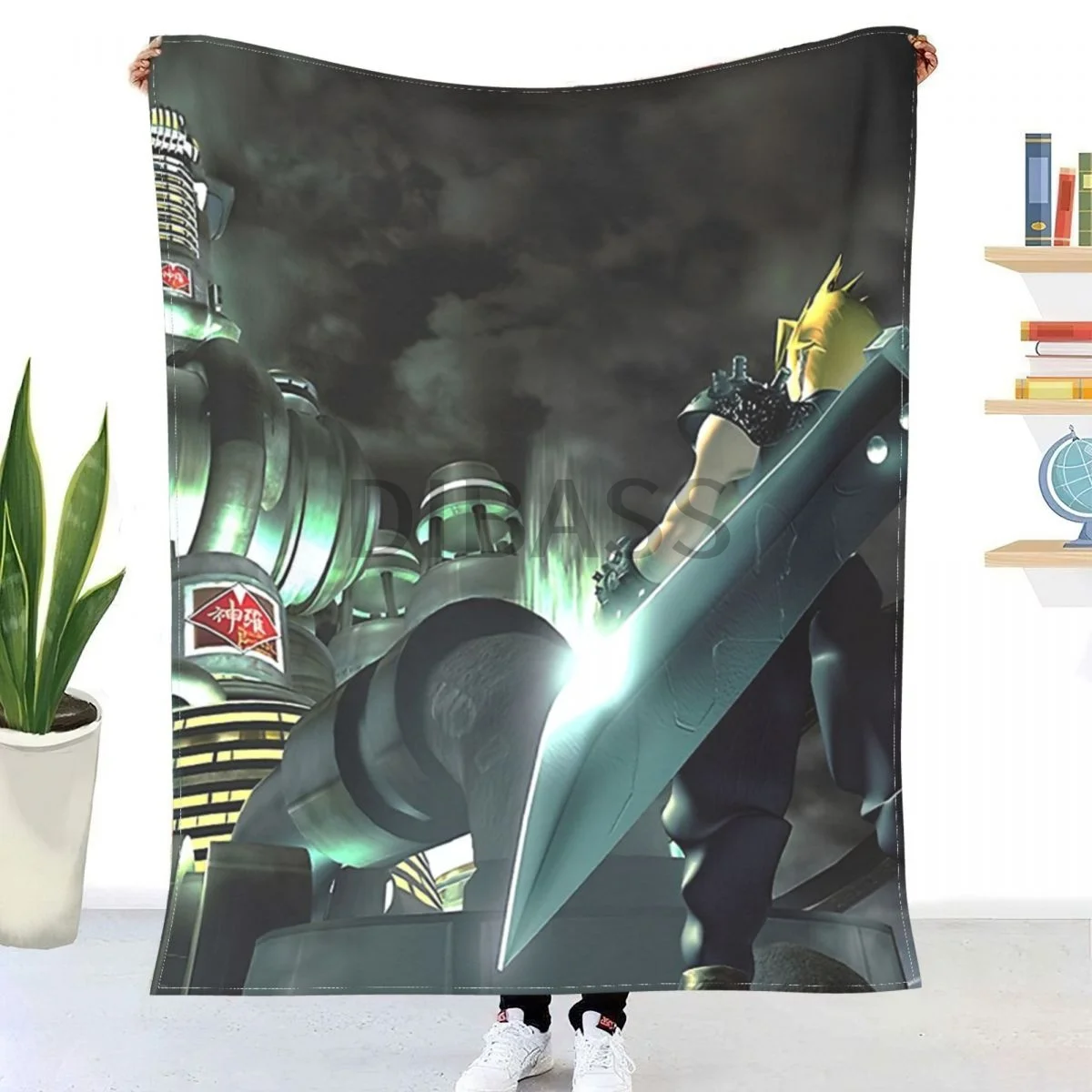 

Cloud Strife Comforter 3D Printed Flannel Throw Blanket