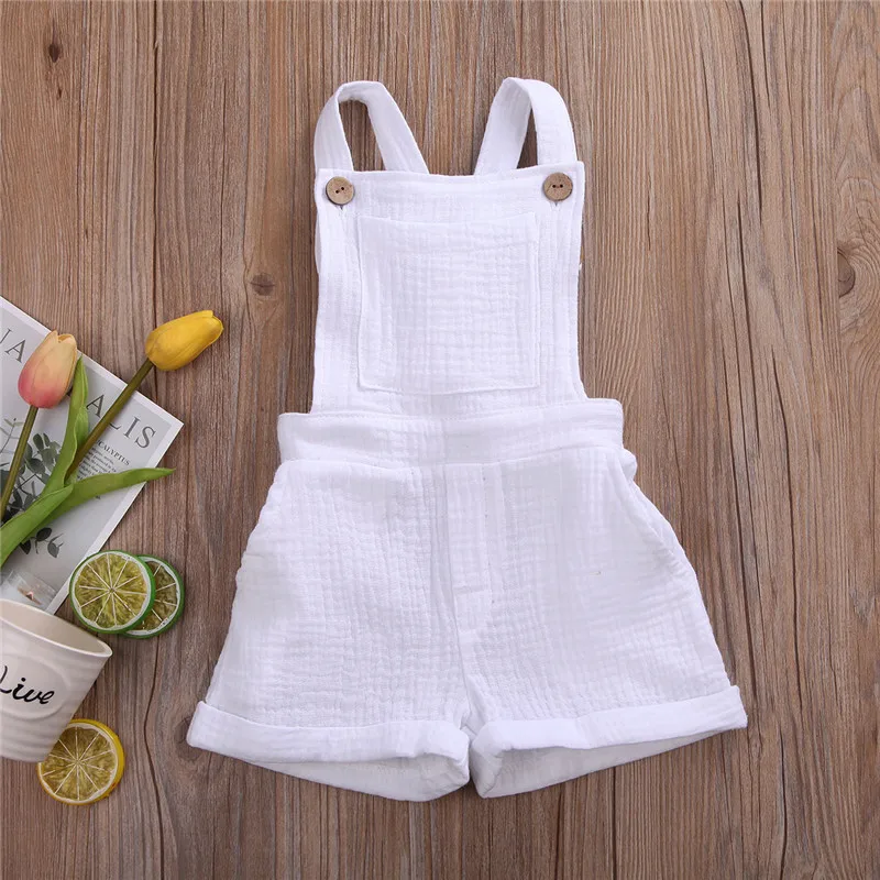 Летний комбинезон для новорожденных без рукавов на пуговицах | Мать и ребенок