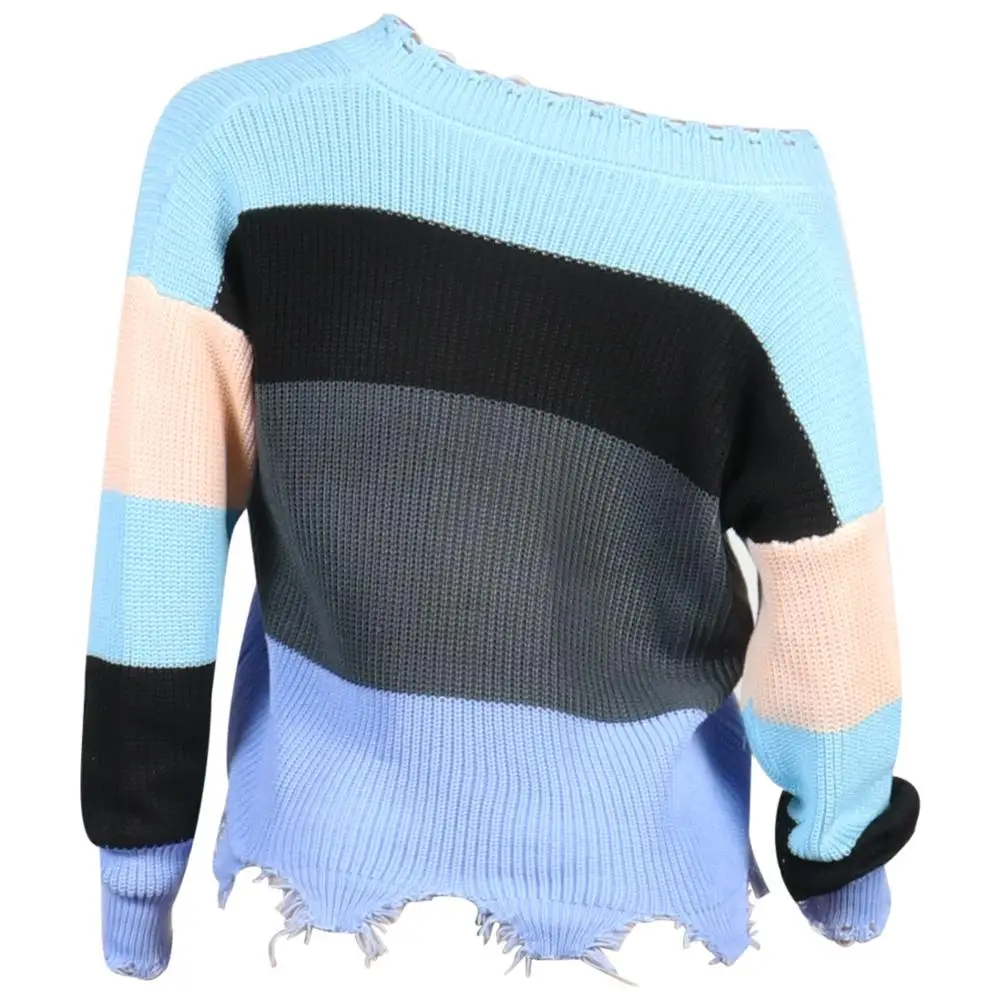 women pullover sweater Autumn Spring Long sleeve female Colorful ladies jumper 2019 | Женская одежда