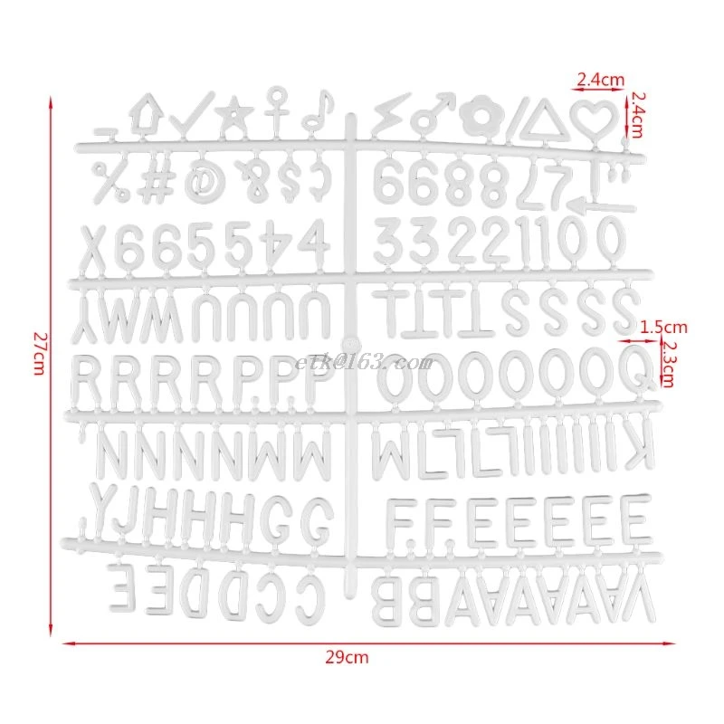 Набор букв 126 цифр специальные символы слова для войлочных изменяемых знаков и