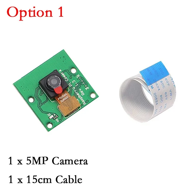 Option 1 Raspberry Pi 4 Камера 5MP 1080P 720 OV5647 видео Камера с FFC кабель для Raspberry Pi 4 3 Модель B 3B плюс 4B Pi3 B - Цвет: Option 1
