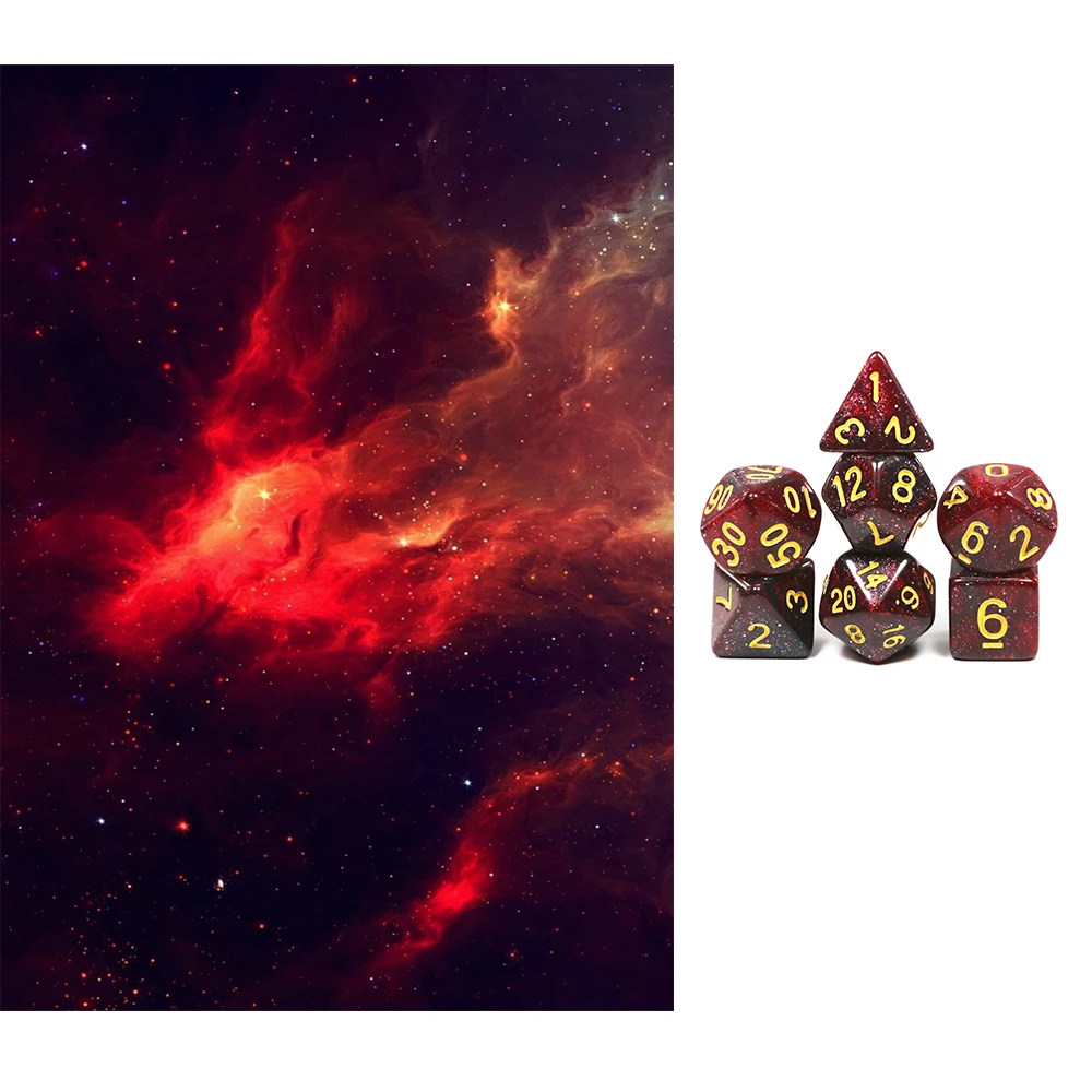 Лидер продаж набор пластиковых костей для галактики классические цветные