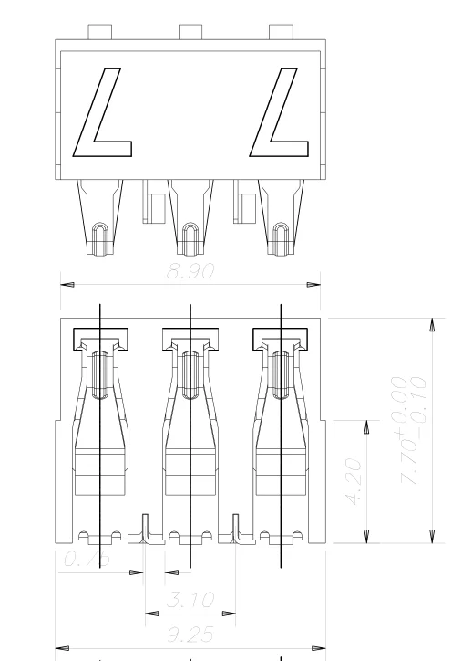10 шт./лот 77 держатель батареи 3P шрапнель тип разъем аккумулятора мобильный