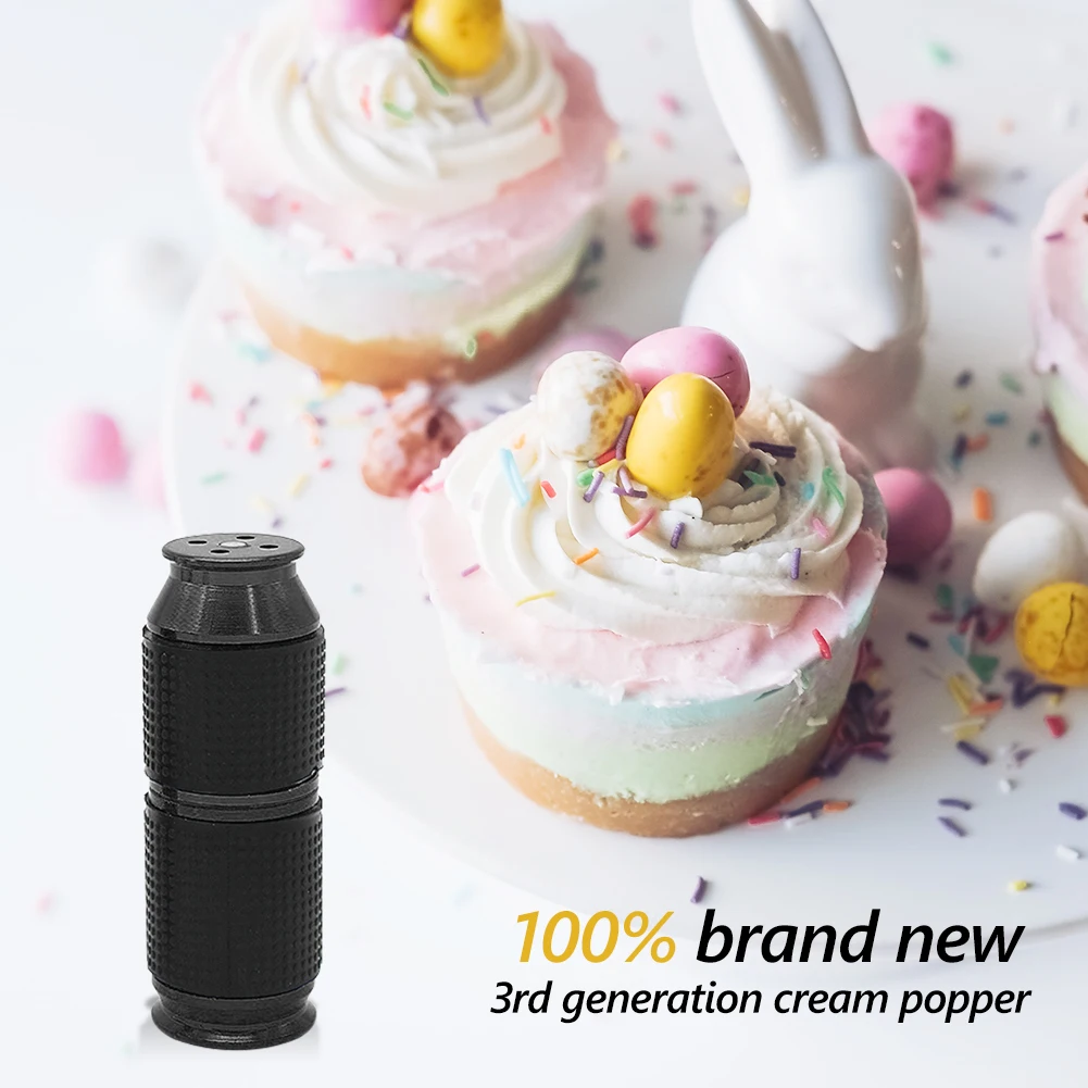 Portable Whipped Cream Cracker Dispenser Whipper Kitchen Dessert Tool Mini Rubber Grip Safe Gas Accessories | Дом и сад