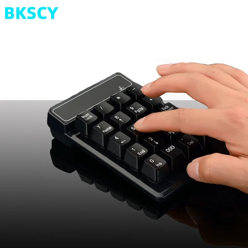 

Беспроводная клавиатура Bkscy, 2,4 ГГц, цифровая мини-клавиатура с 19 клавишами, водонепроницаемая цифровая клавиатура для компьютера, ноутбука,...