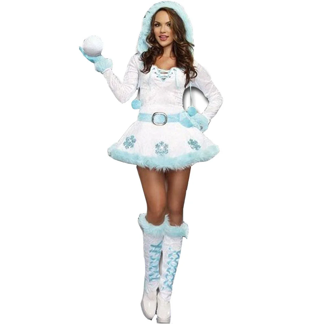 

Костюм Xibeimeng для выступления на сцене с длинным рукавом Рождественский снеговик