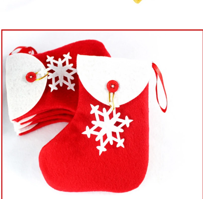 6 шт. рождественские конфеты белого цвета с принтом снежинок Подарки на Рождество