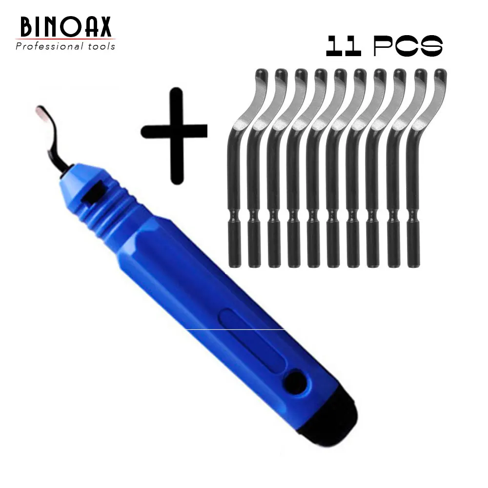 BINOAX 11 шт. BS1010 S10 набор лезвий ручной инструмент для снятия заусенцев из дерева и