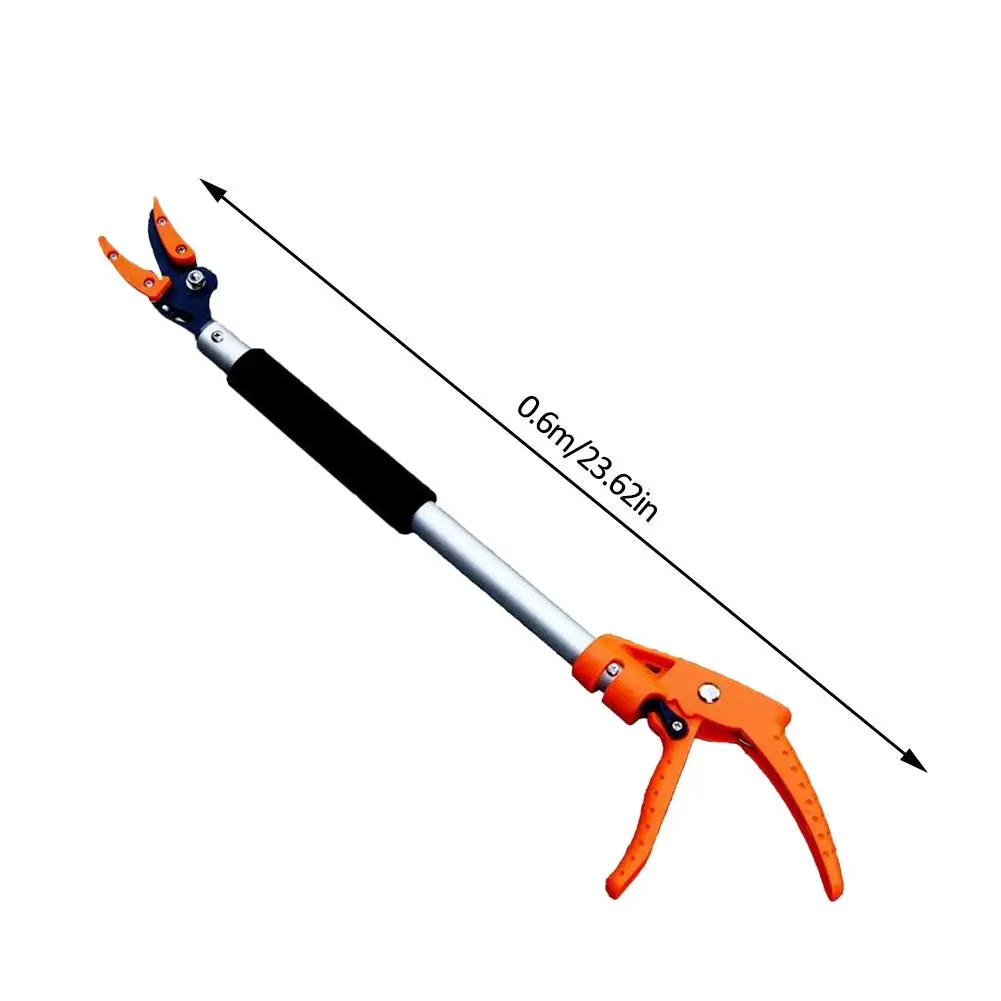

0.6M Extra Long Pruning and Hold Bypass Pruner Max Cutting 1/2 inch Fruit Picker Tree Cutter Garden Supplies