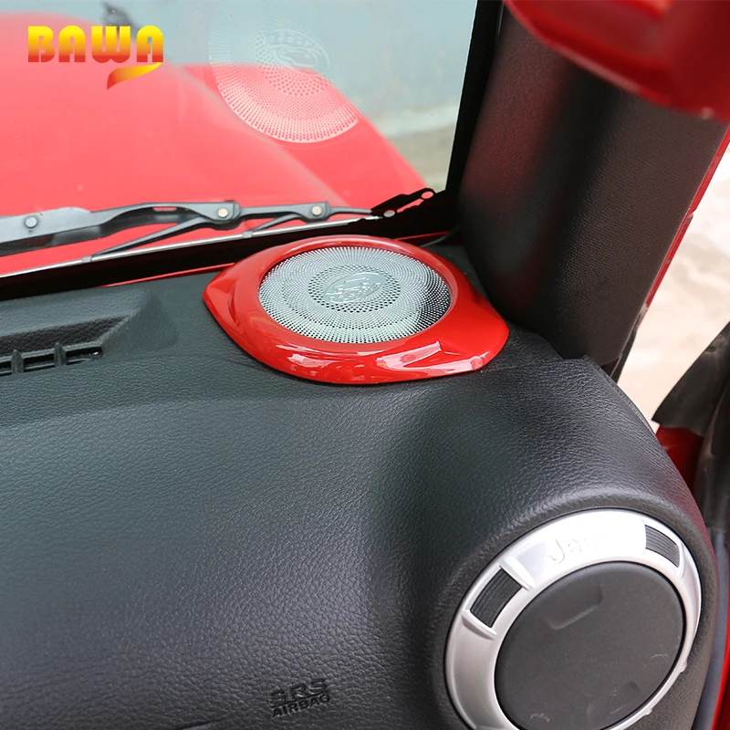 Декоративное кольцо BAWA для колонки автомобиля наклейки из АБС-пластика Jeep Wrangler
